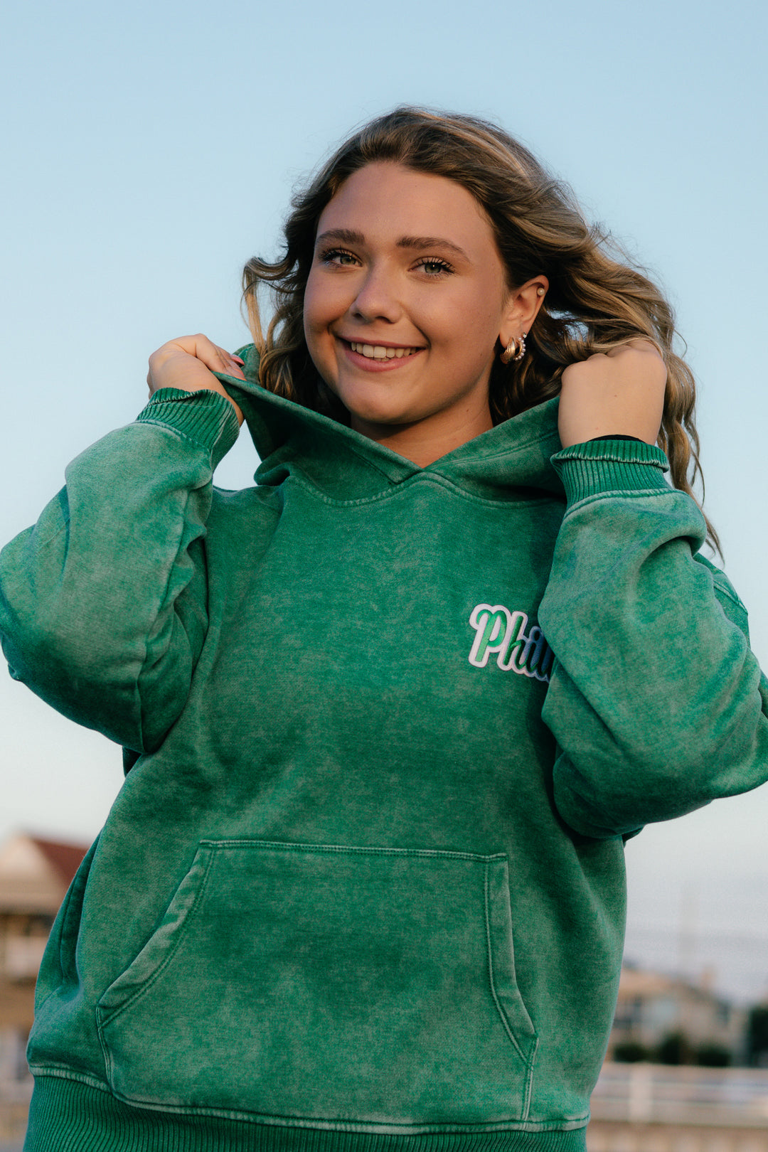 Philadelphia Football Philly Multi Patch Forest Hoodie