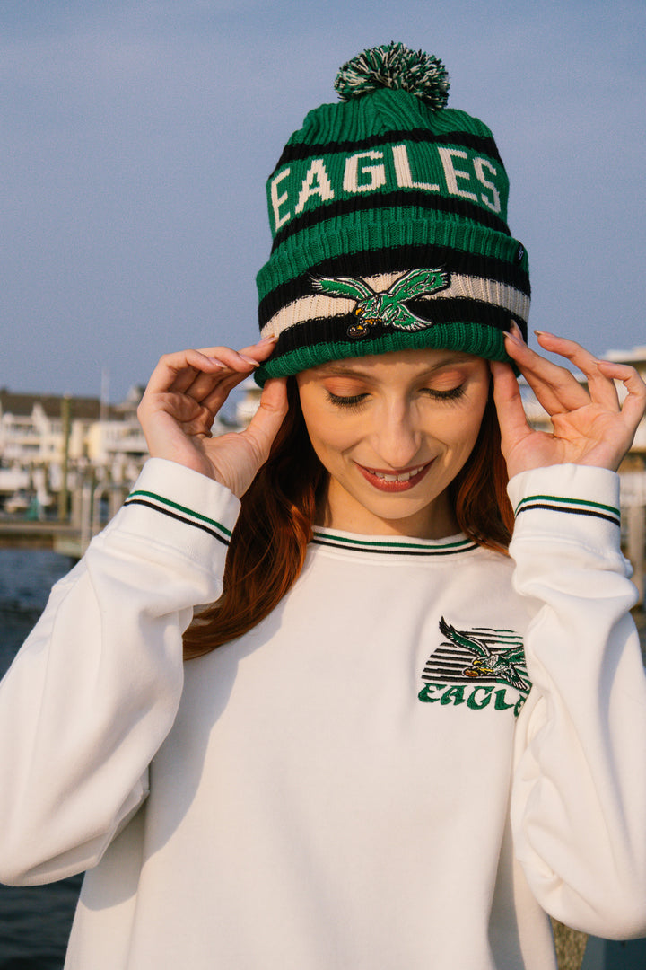 Philadelphia Eagles Historic Kelly Bering Cuff Knit w/Pom