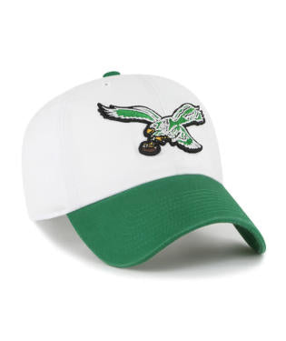 Women Philadelphia Eagles Historic White Two Tone Clean Up