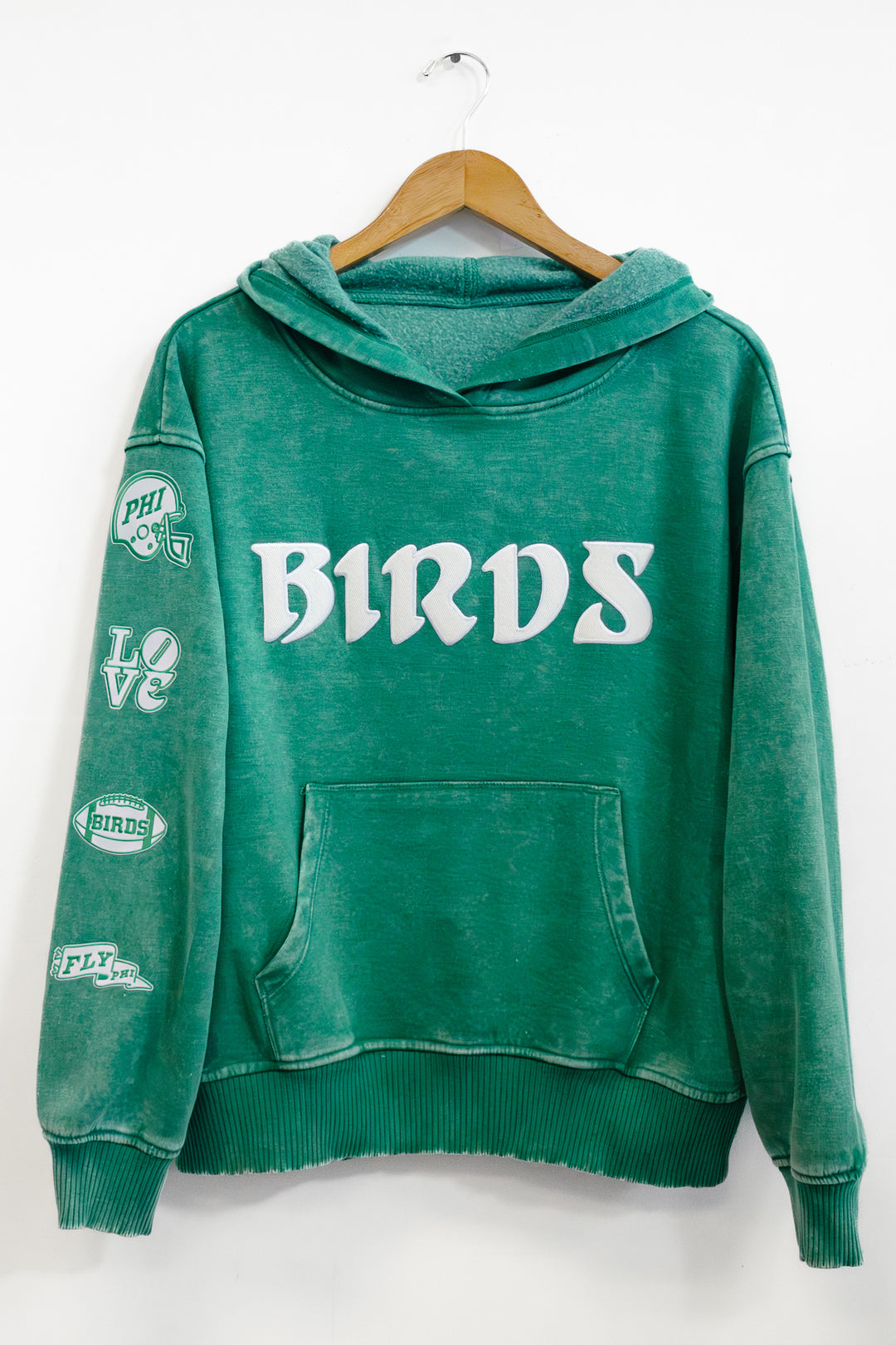 Philadelphia Football Birds Multi Patch Forest Hoodie