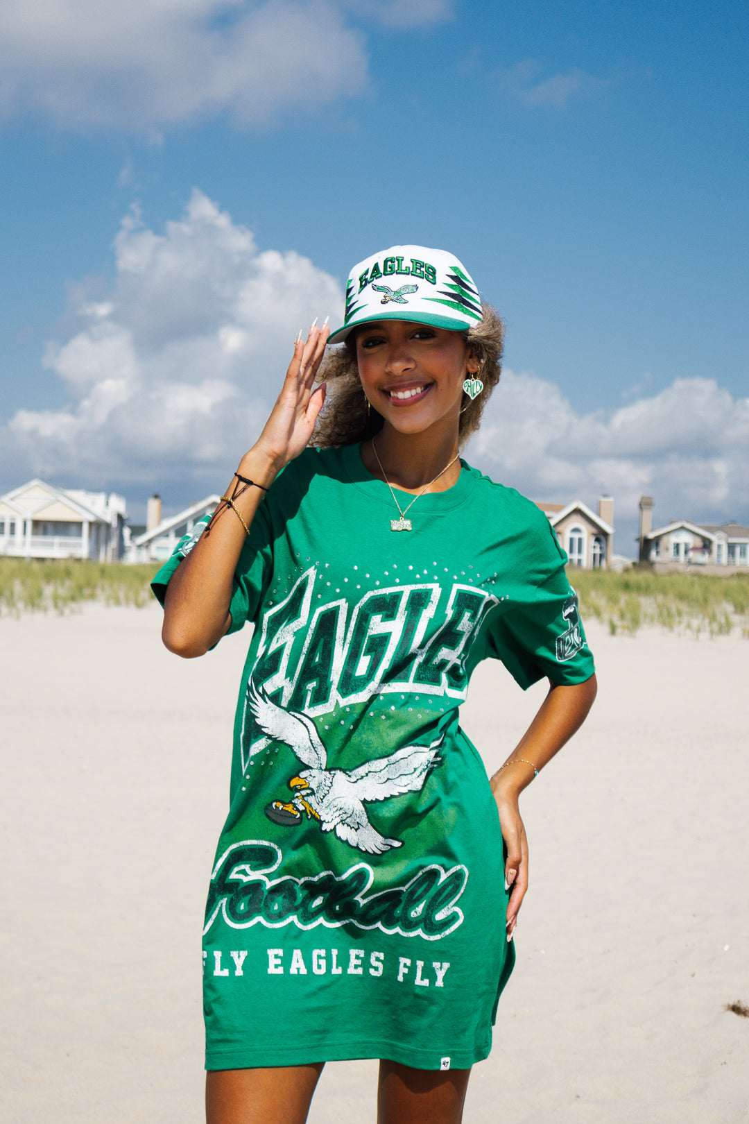 Philadelphia Eagles Diamond Cut Hitch Relaxed Fit Hat