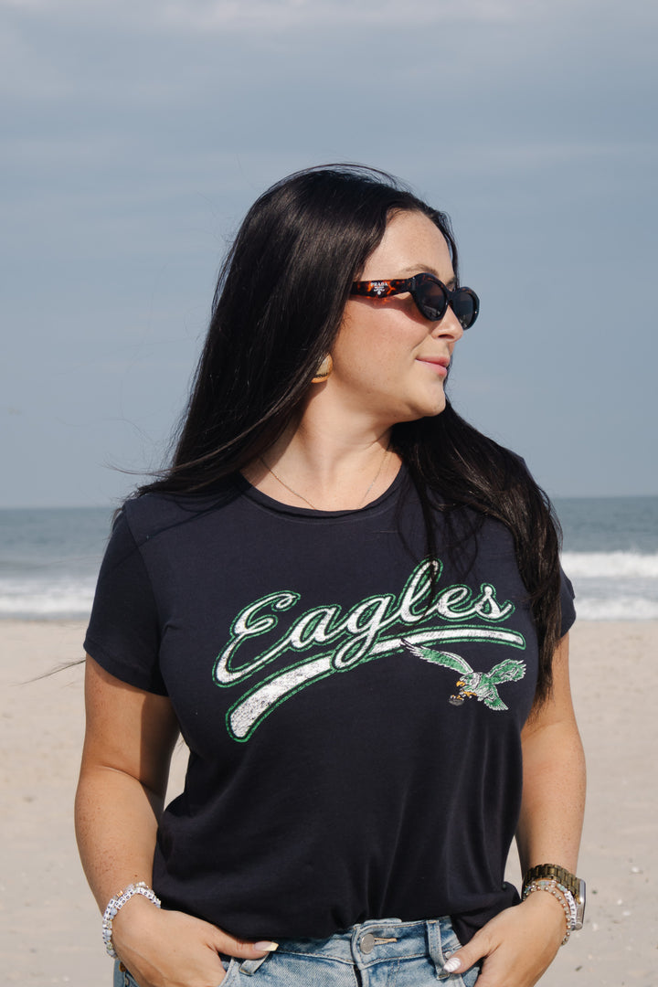 Philadelphia Eagles Flint Black Believer Frankie Tee