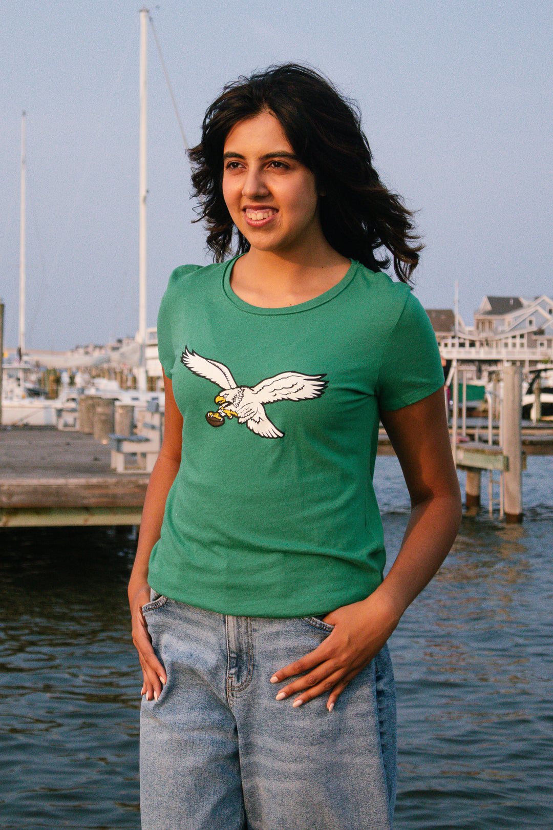 Philadelphia Eagles Orchard Green Frankie Tee