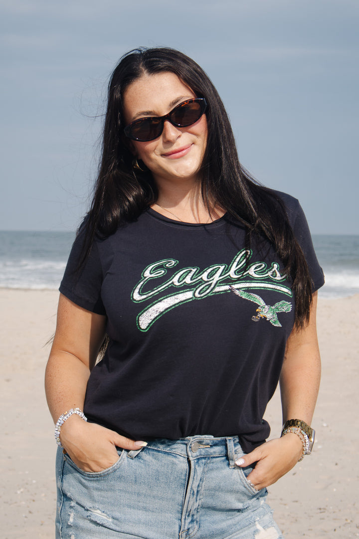 Philadelphia Eagles Flint Black Believer Frankie Tee
