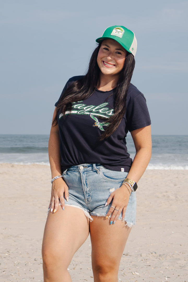 Philadelphia Eagles Flint Black Believer Frankie Tee