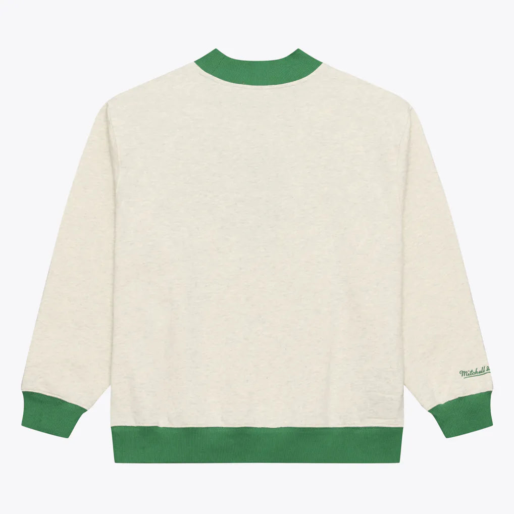 Philadelphia Eagles Oatmeal Mock Neck Sweatshirt