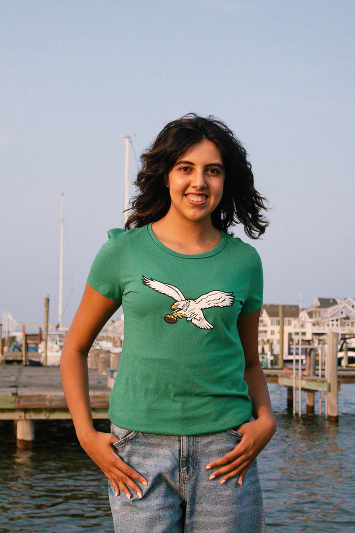 Philadelphia Eagles Orchard Green Frankie Tee