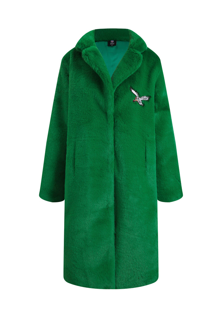 Philadelphia Eagles Faux Fur Bling Coat