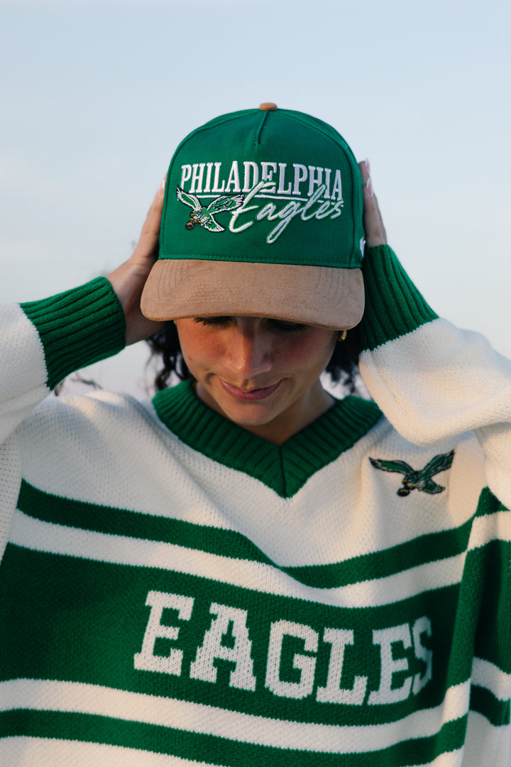 Philadelphia Eagles Historic Kelly Scribe Line Hitch Adjustable Hat