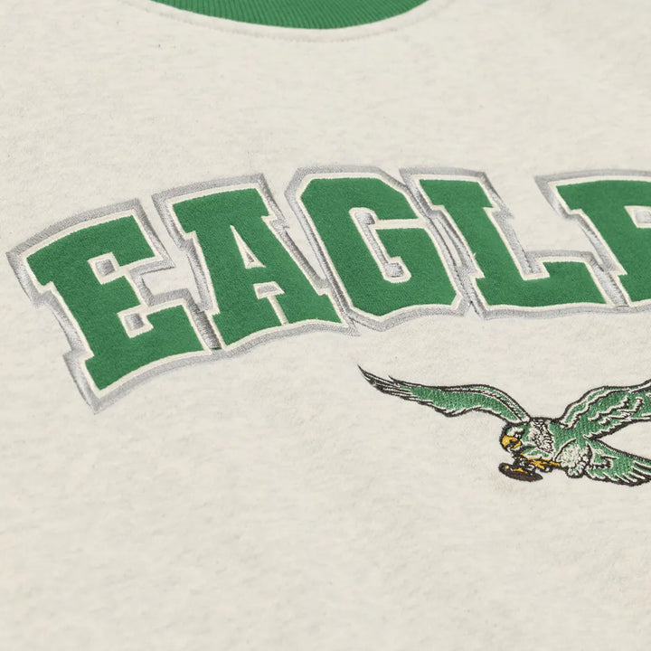 Philadelphia Eagles Oatmeal Mock Neck Sweatshirt