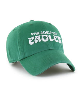 Women Philadelphia Eagles Historic Kelly Philadelphia Script Clean Up