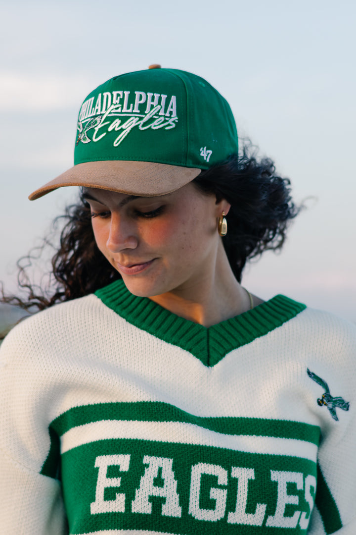 Philadelphia Eagles Historic Kelly Scribe Line Hitch Adjustable Hat
