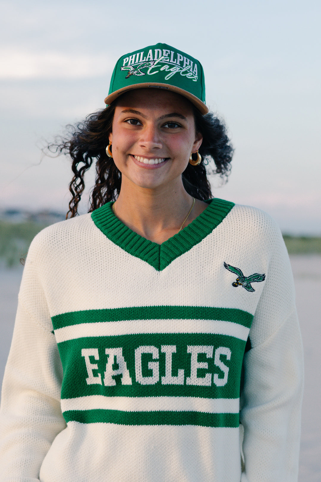 Philadelphia Eagles Historic Kelly Scribe Line Hitch Adjustable Hat