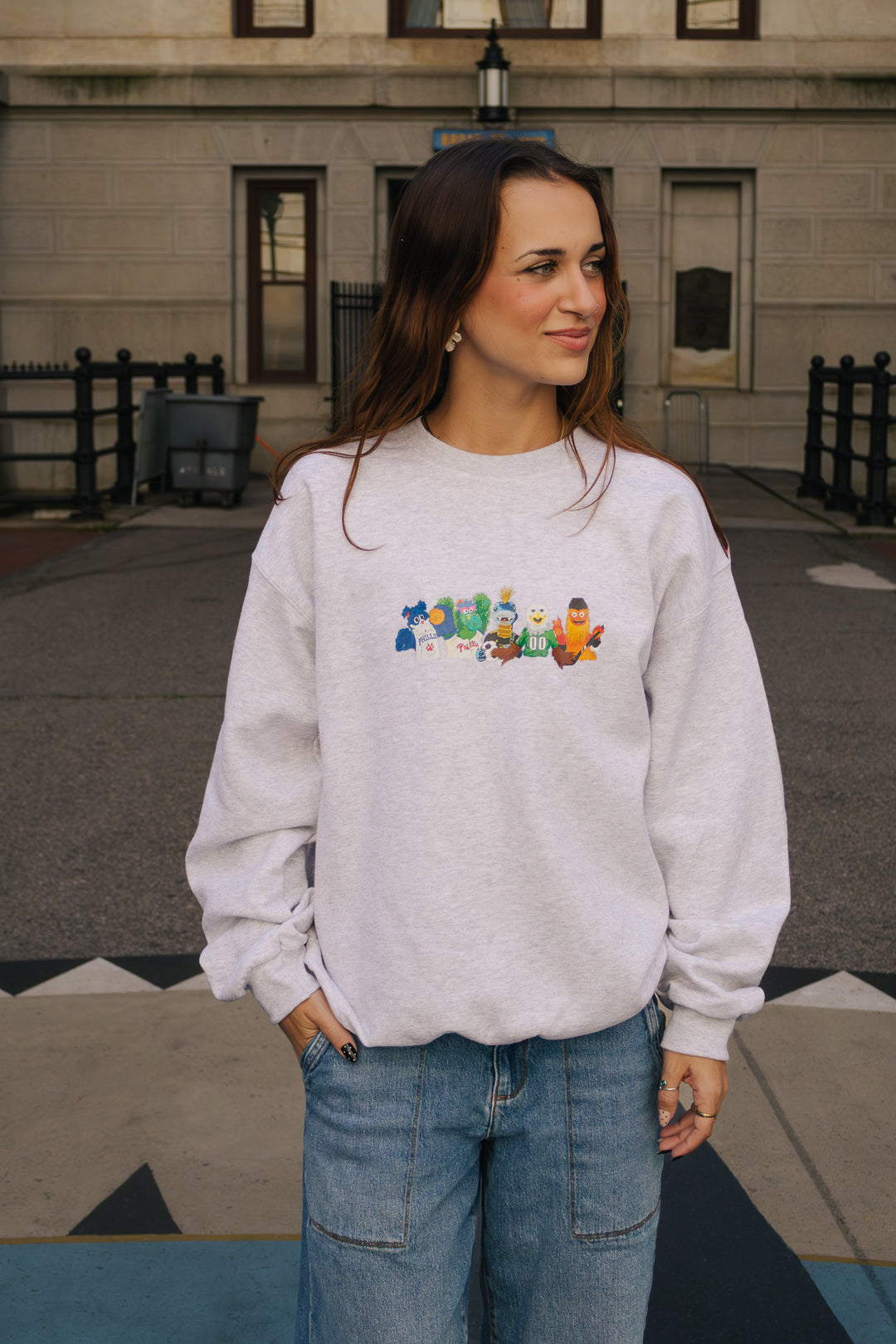 Philly Mascot Crew Sweatshirt Adult