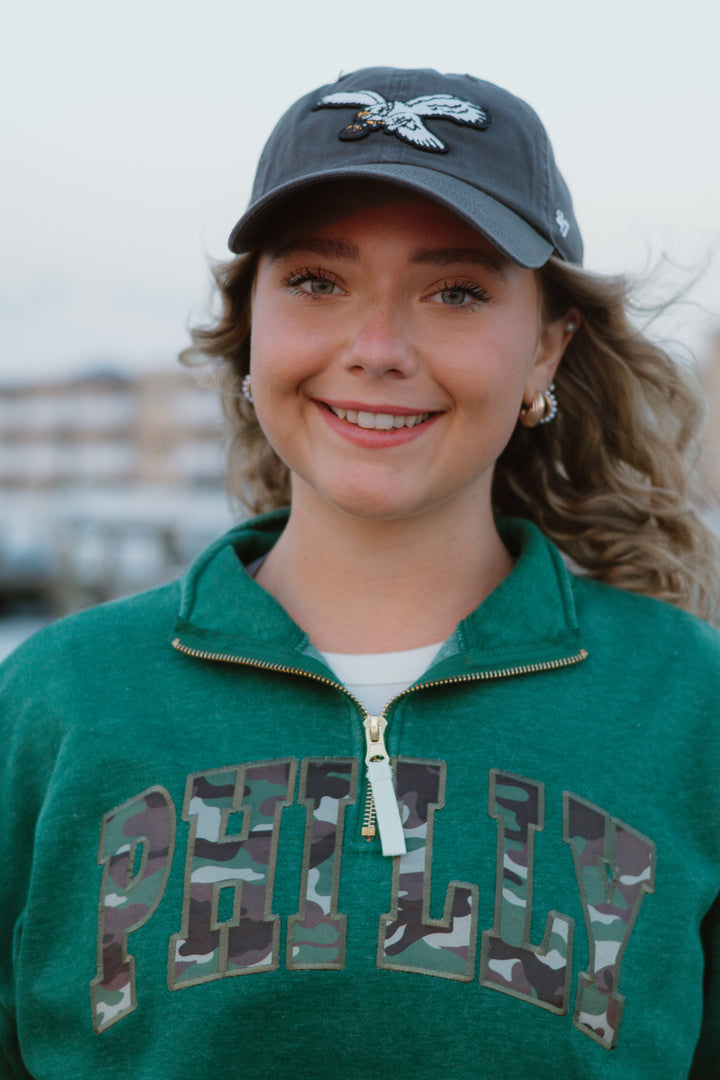 Women Philadelphia Eagles Historic Charcoal Clean Up