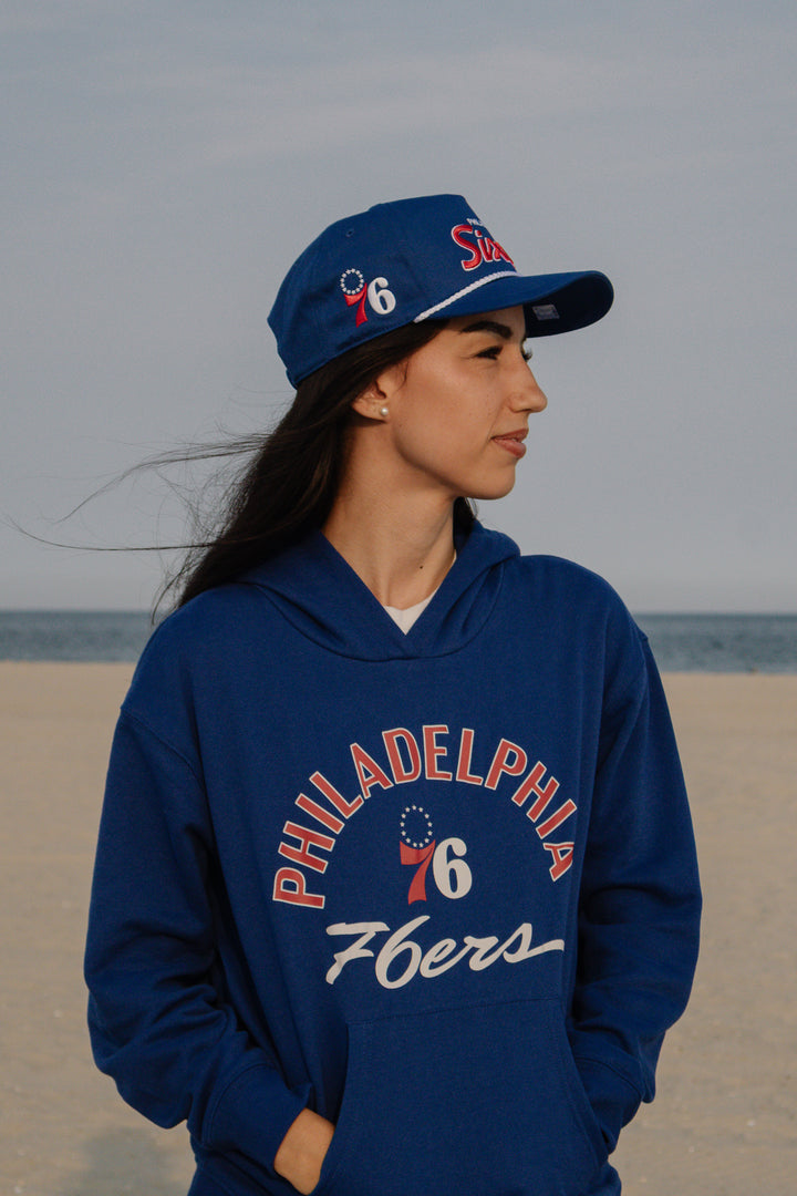 Philadelphia 76ers Royal Crosstown Script Hitch