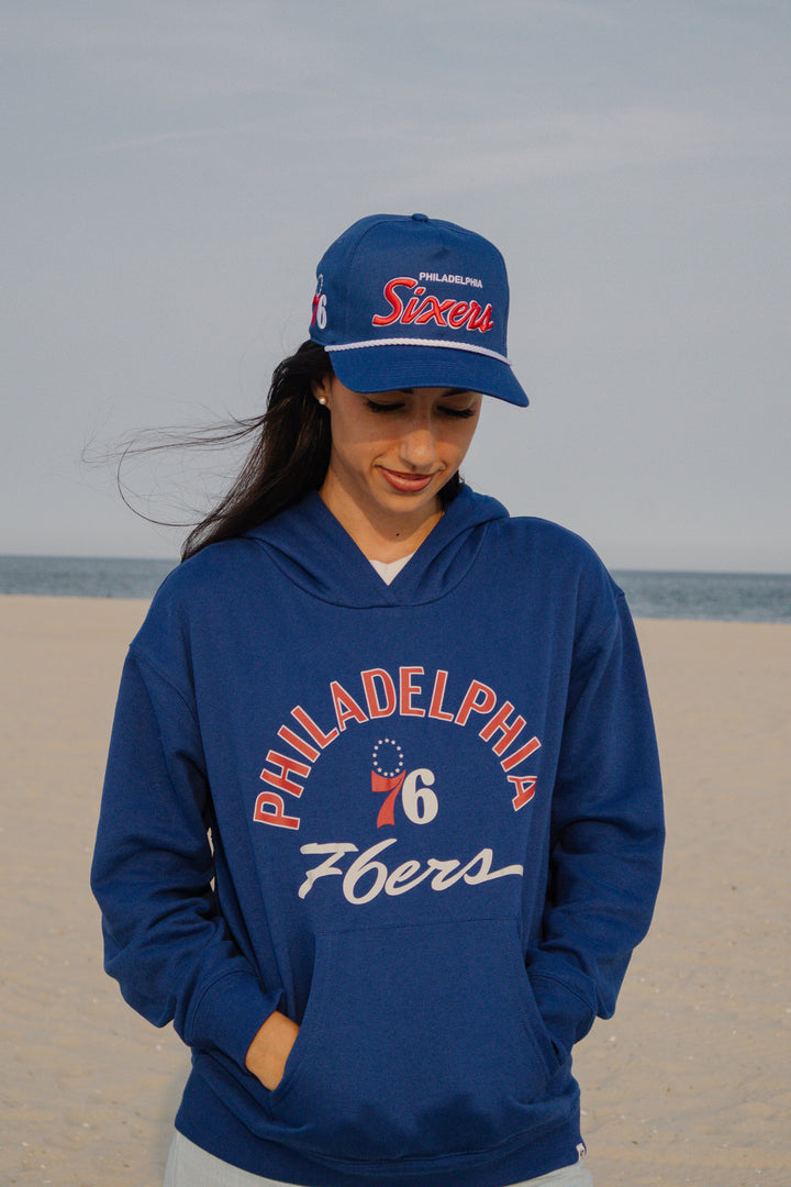 Philadelphia 76ers Royal Crosstown Script Hitch