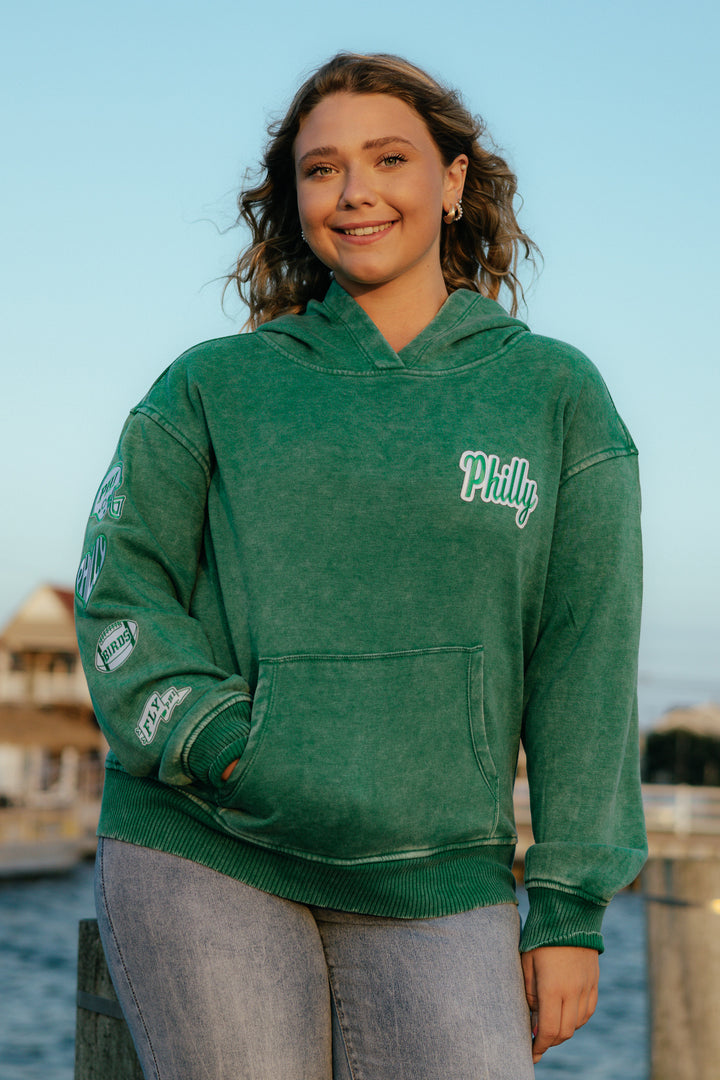 Philadelphia Football Philly Multi Patch Forest Hoodie