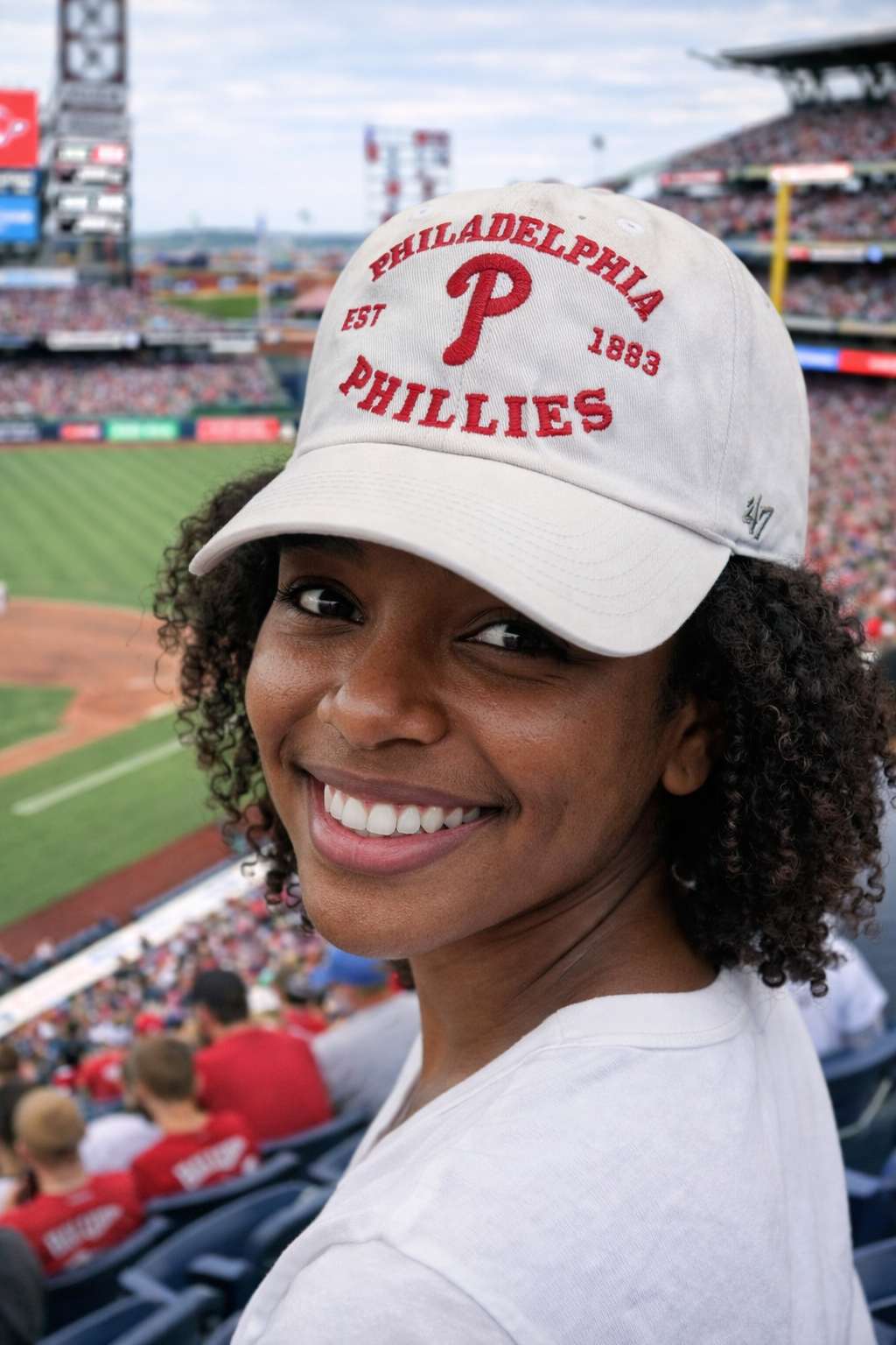 Philadelphia Phillies White Arched Clean Up