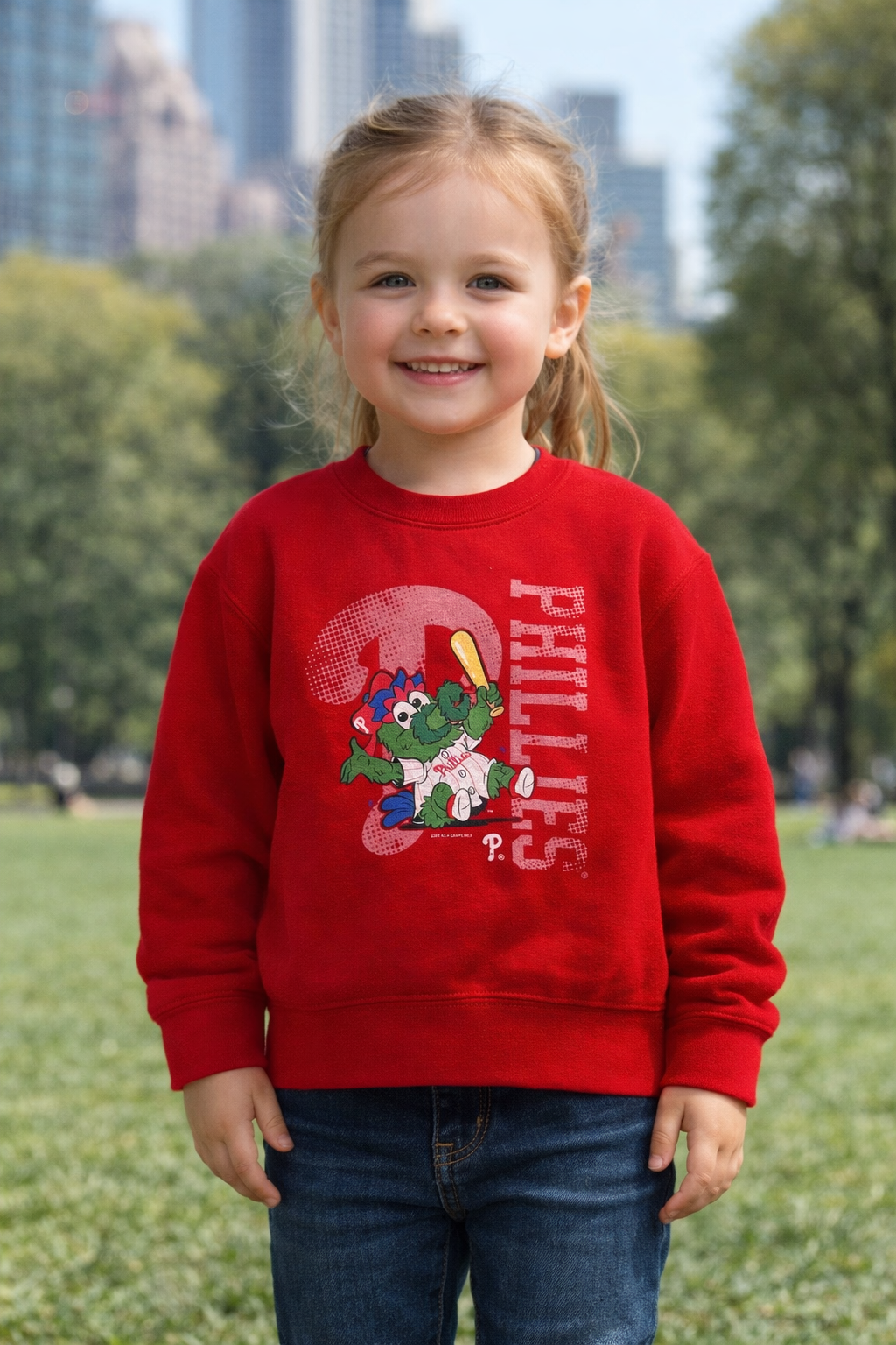 Philadelphia Phillies Phanatic Red Crew Sweatshirt