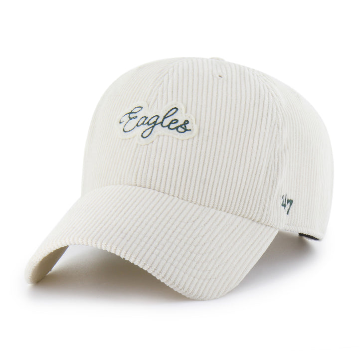 Philadelphia Eagles Clean Up Beige Corduroy Adjustable Hat