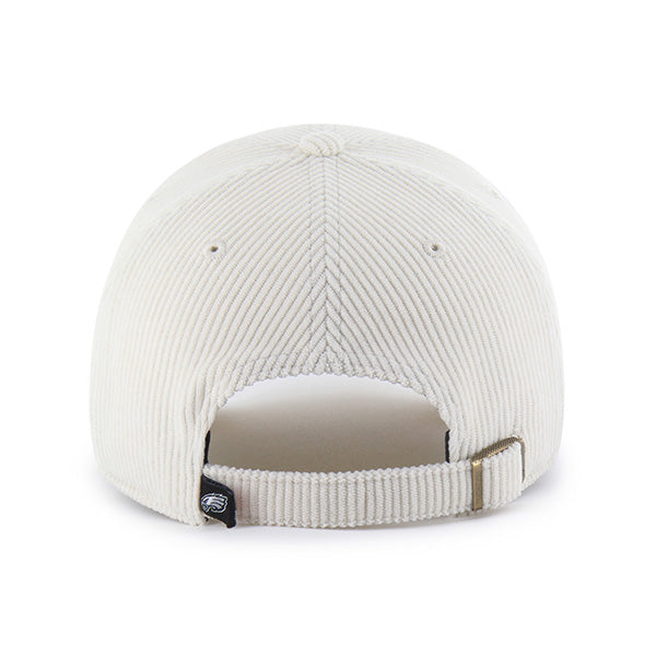 Philadelphia Eagles Clean Up Beige Corduroy Adjustable Hat