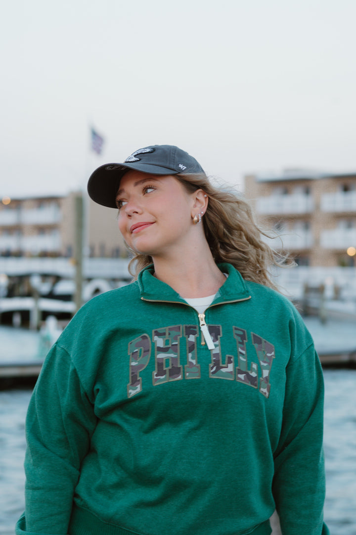 Women Philadelphia Eagles Historic Charcoal Clean Up