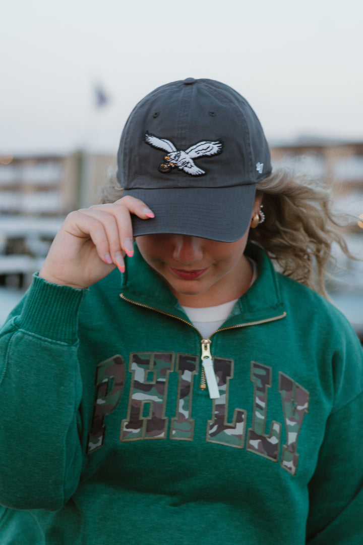Women Philadelphia Eagles Historic Charcoal Clean Up