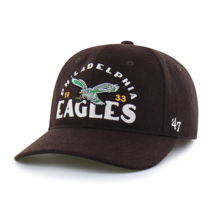 Philadelphia Eagles Historic Brown Arcitext Wool Franchise Hat