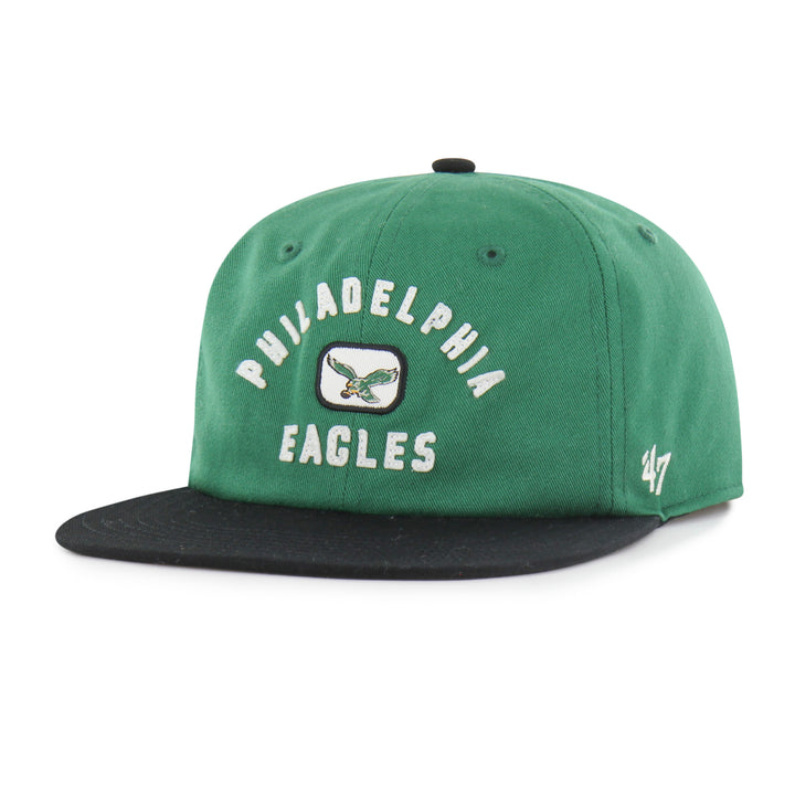 Philadelphia Eagles Historic Kelly Arch Felt Captain Adjustable Hat