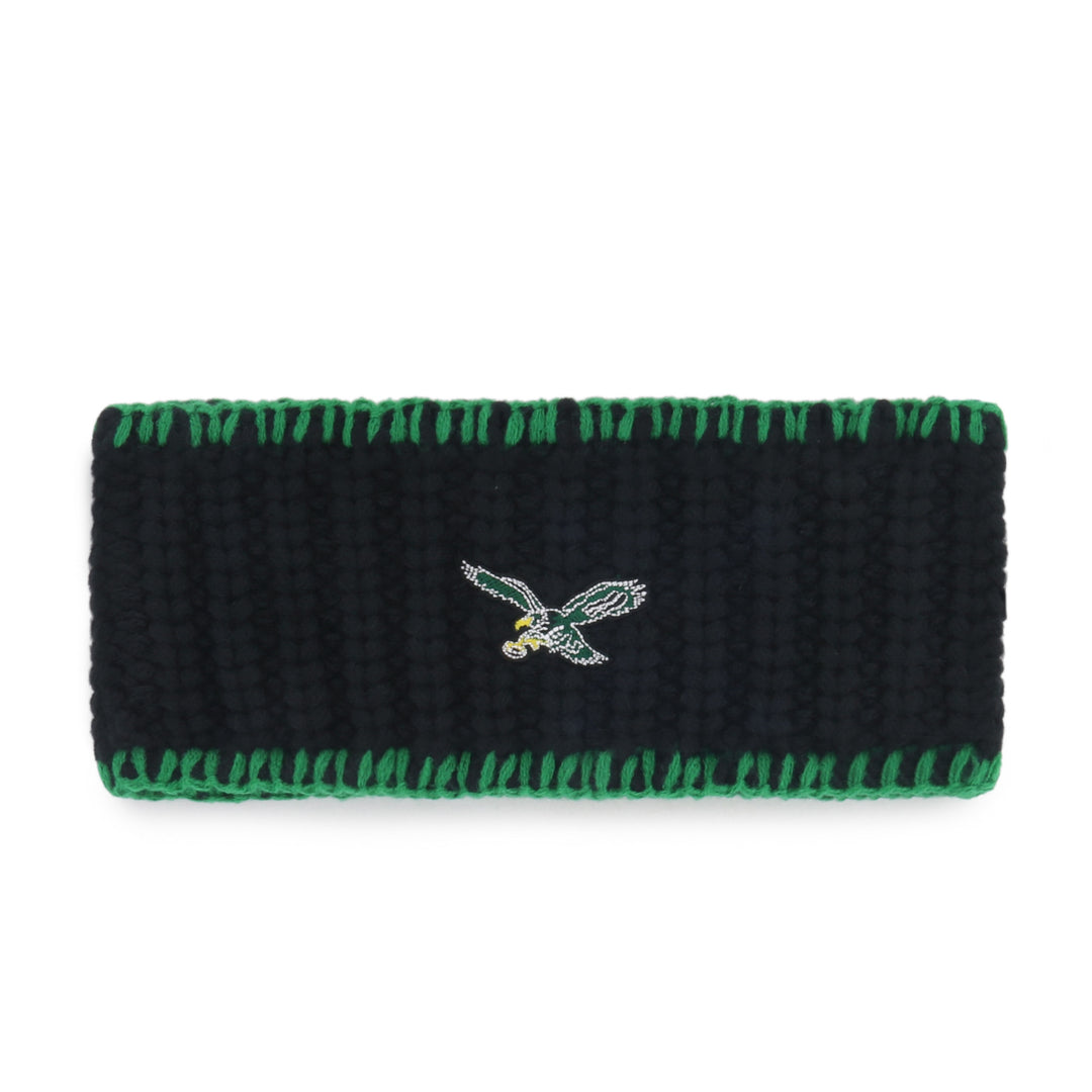 Philadelphia Eagles Historic Black Blanket Stitch Headband