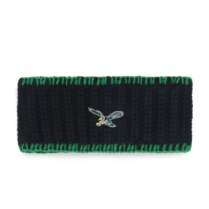 Philadelphia Eagles Historic Black Blanket Stitch Headband