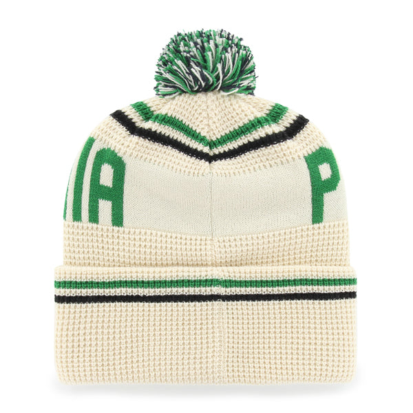 Men Philadelphia Eagles Natural Quattrle Cuff Knit w/ Pom