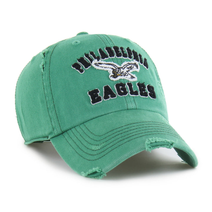 Men Philadelphia Eagles Historic Mixed Green Seymoore Clean Up Adjustable Hat