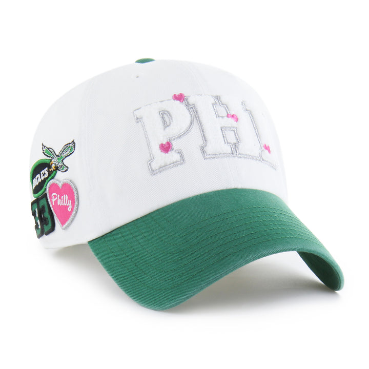Philadelphia Eagles Historic White Trendy Badge Clean Up