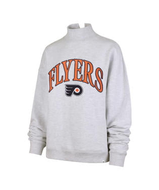 Philadelphia Flyers Grey Embroidered Mock Neck Sweatshirt