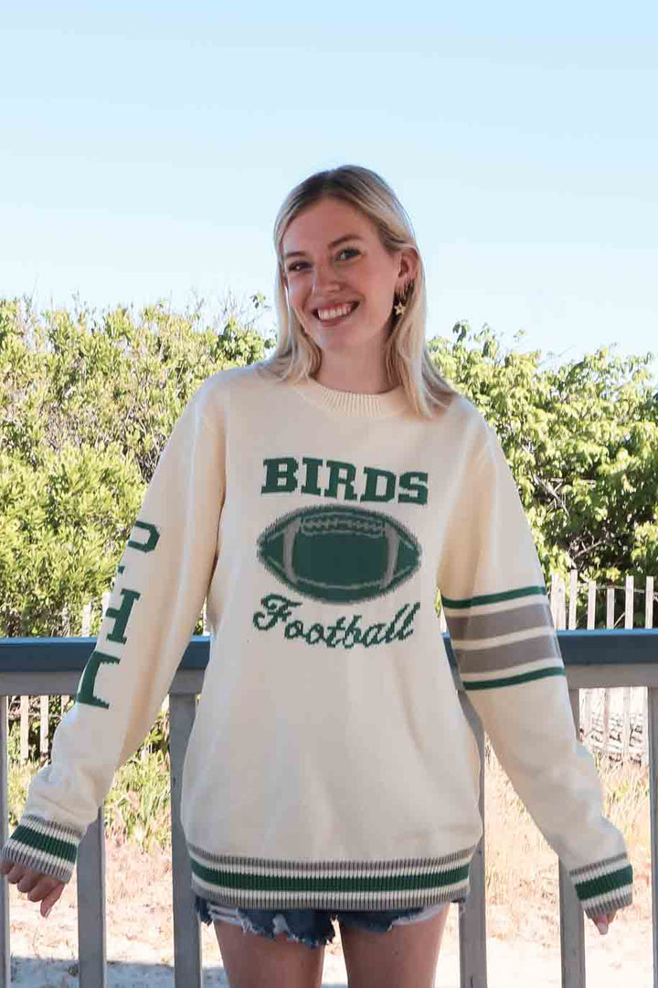Philly Football Cream Crewneck Sweater