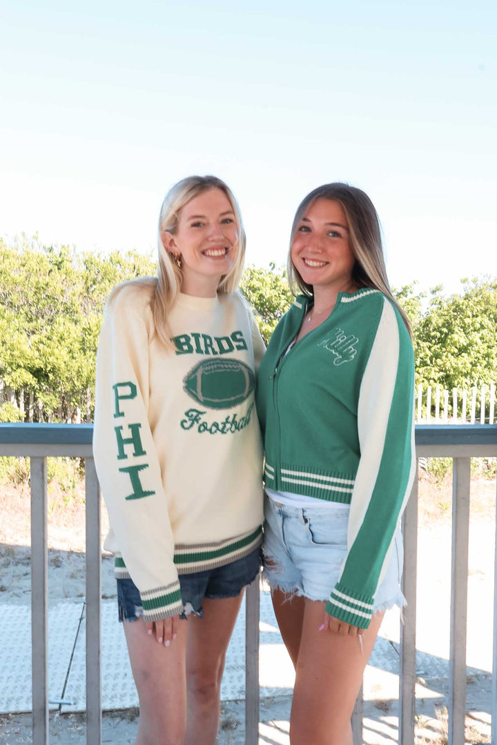 Philly Football Cream Crewneck Sweater