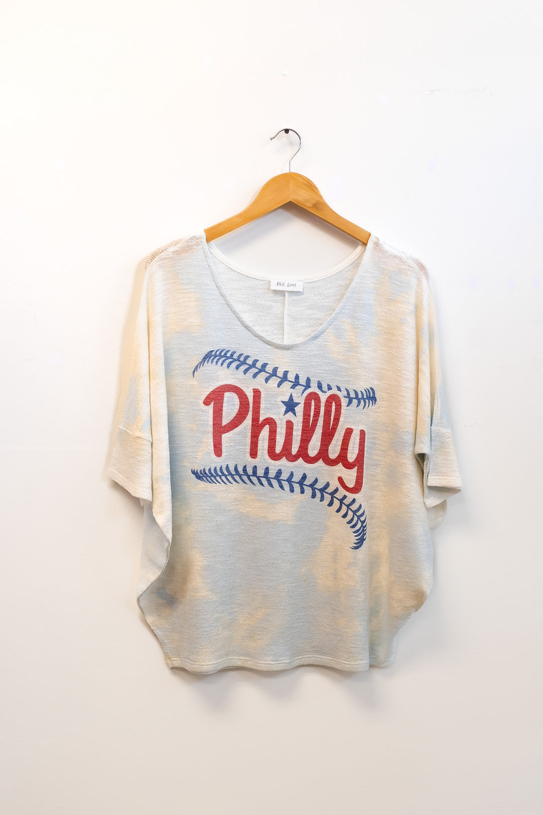 Philly Baseball 3/4 Dolman Sleeve Top