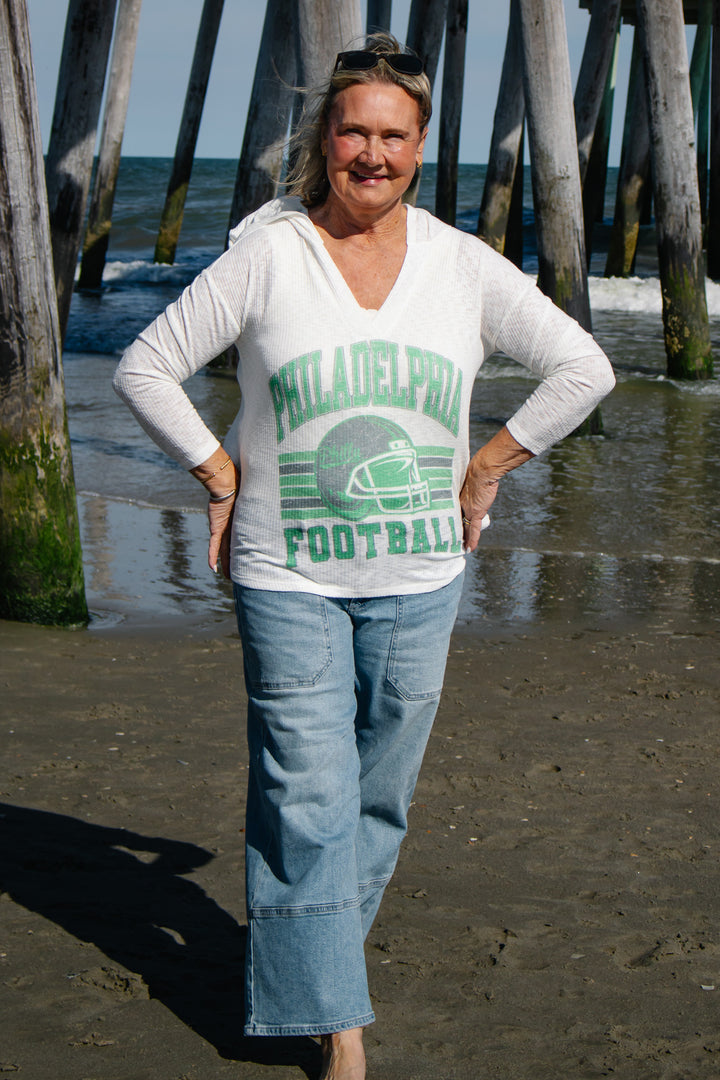 Philly Ribbed Lightweight Hoodie