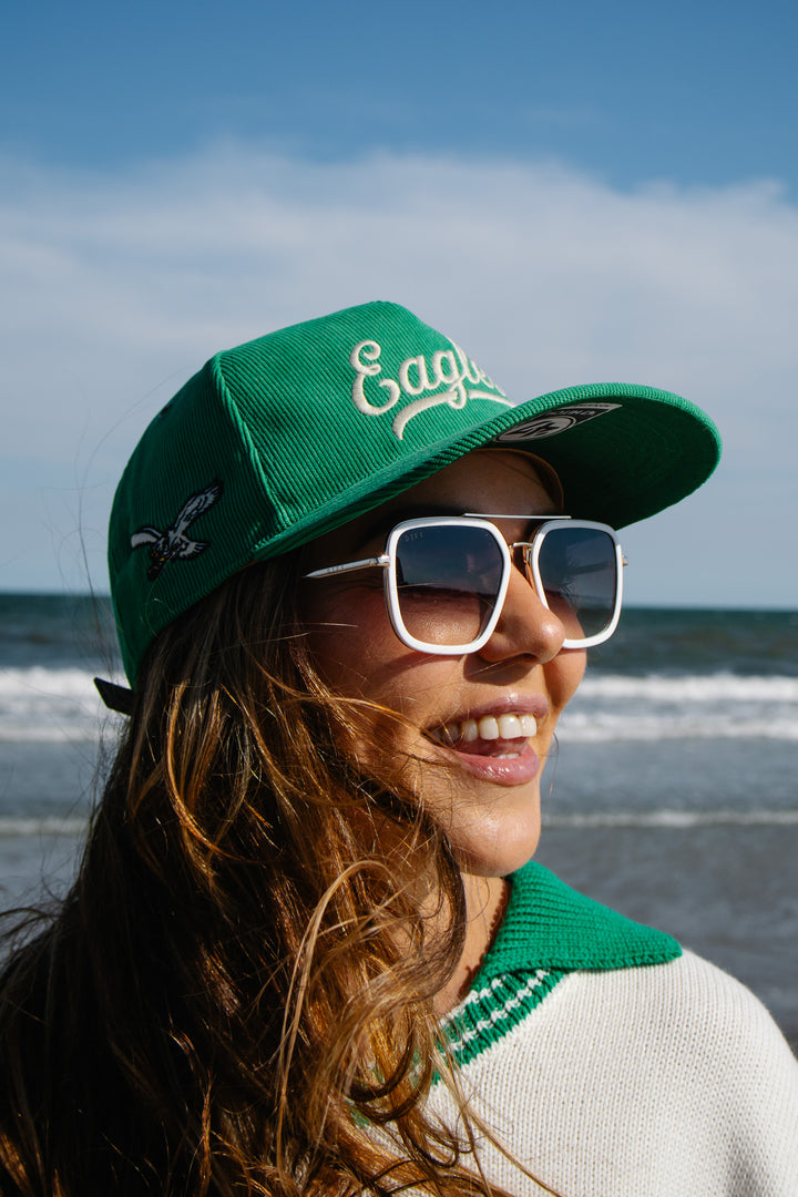 Philadelphia Eagles Corduroy Eagles Script Kelly Hitch