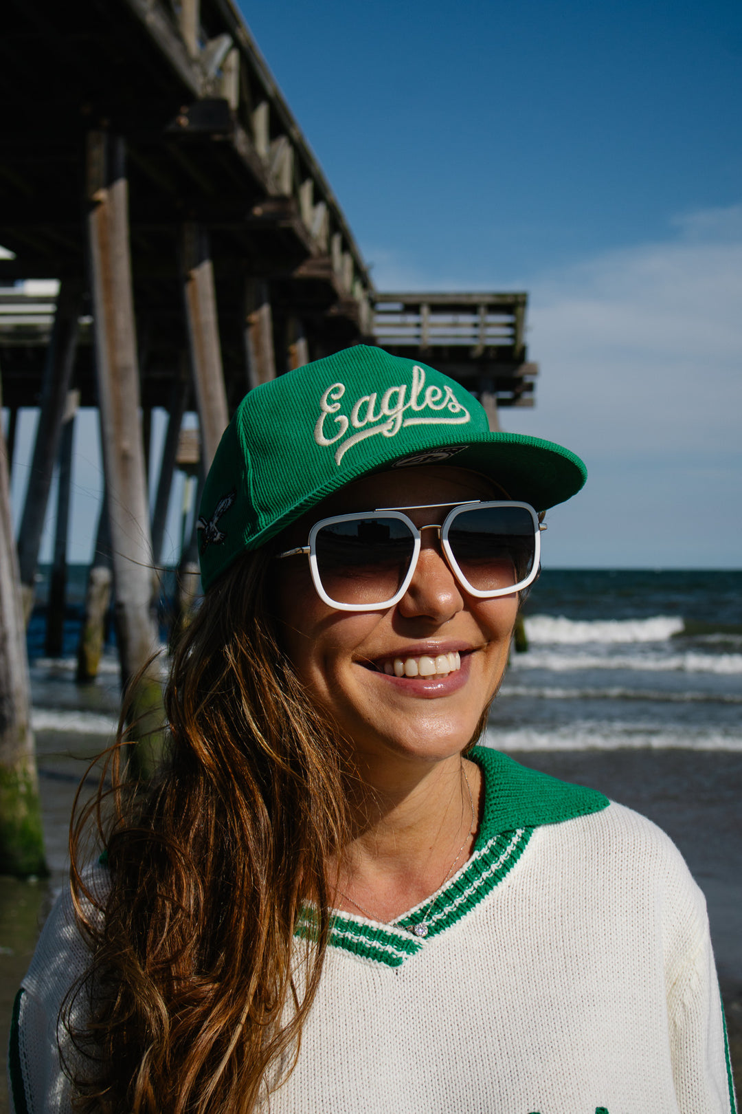 Philadelphia Eagles Corduroy Eagles Script Kelly Hitch
