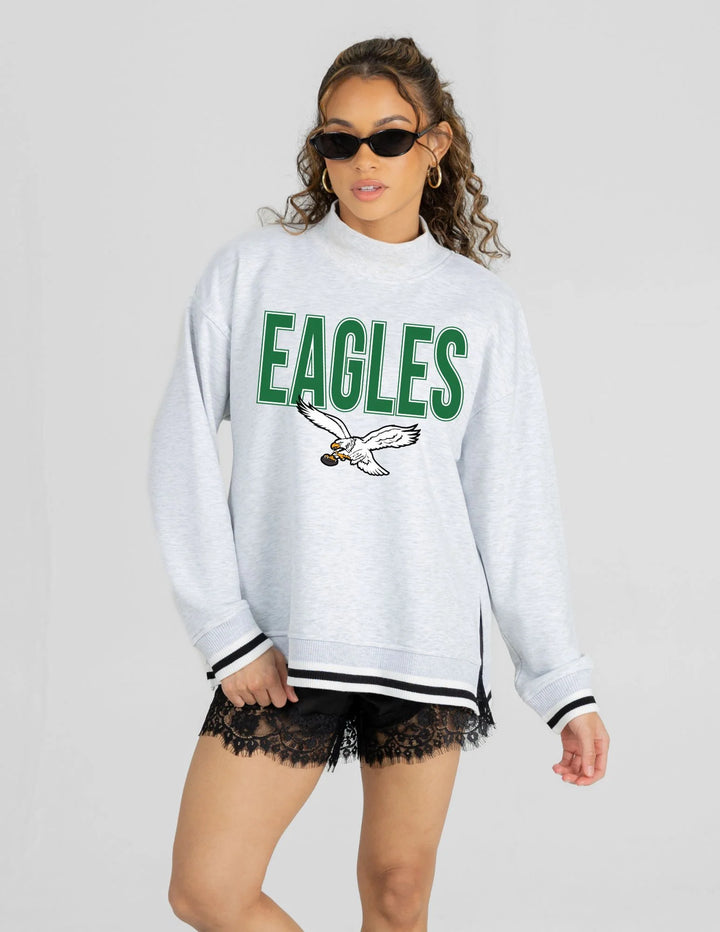Philadelphia Eagles Stripe Mock with Side Slit