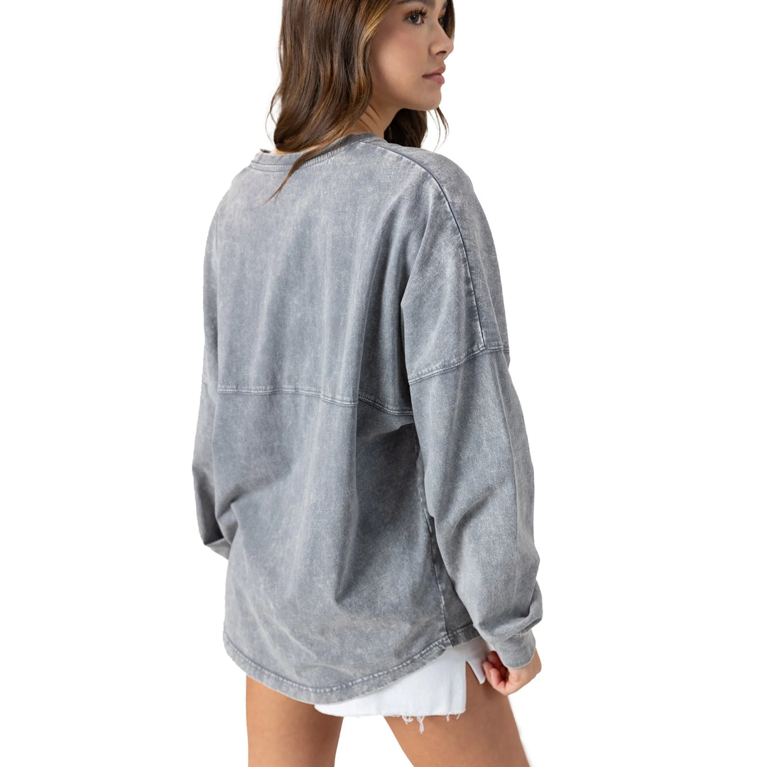 Philadelphia Eagles Oversized Long Sleeve Wash Tee