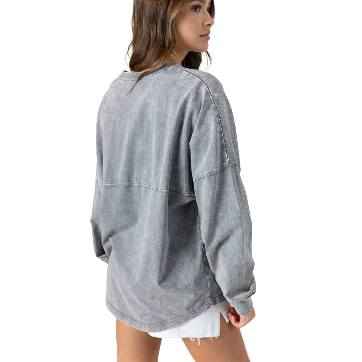 Philadelphia Eagles Oversized Long Sleeve Wash Tee