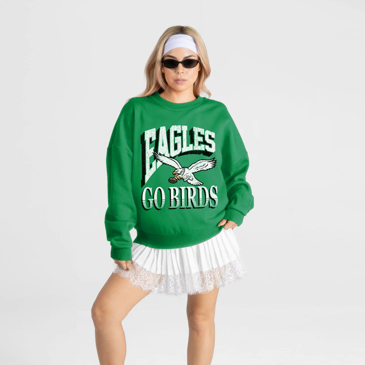Philadelphia Eagles Kelly Drop Shoulder Go Birds