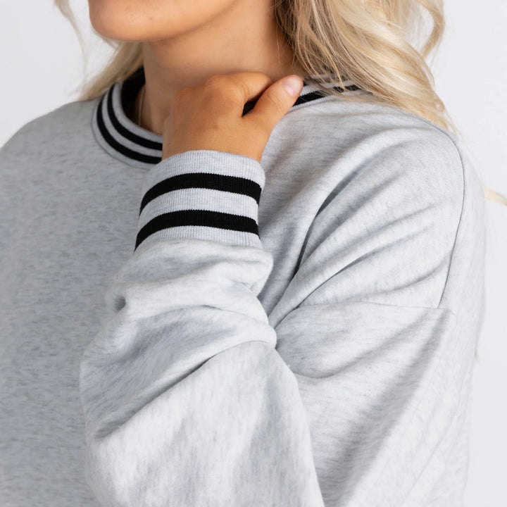 Philadelphia Eagles Stripe Crew Sweatshirt