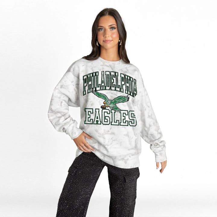 Philadelphia Eagles Whiteout Camo Crew Sweatshirt