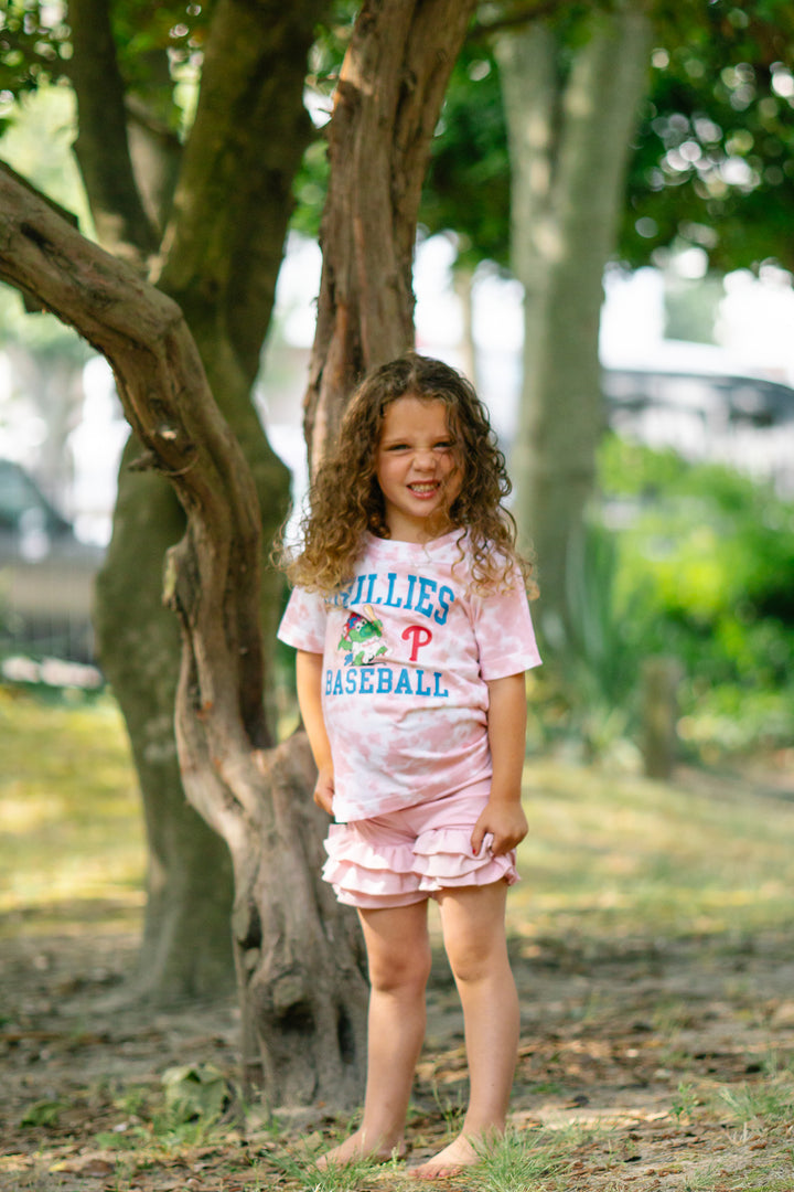 Philadelphia Phillies Phanatic  Pink Tie Dye Tee