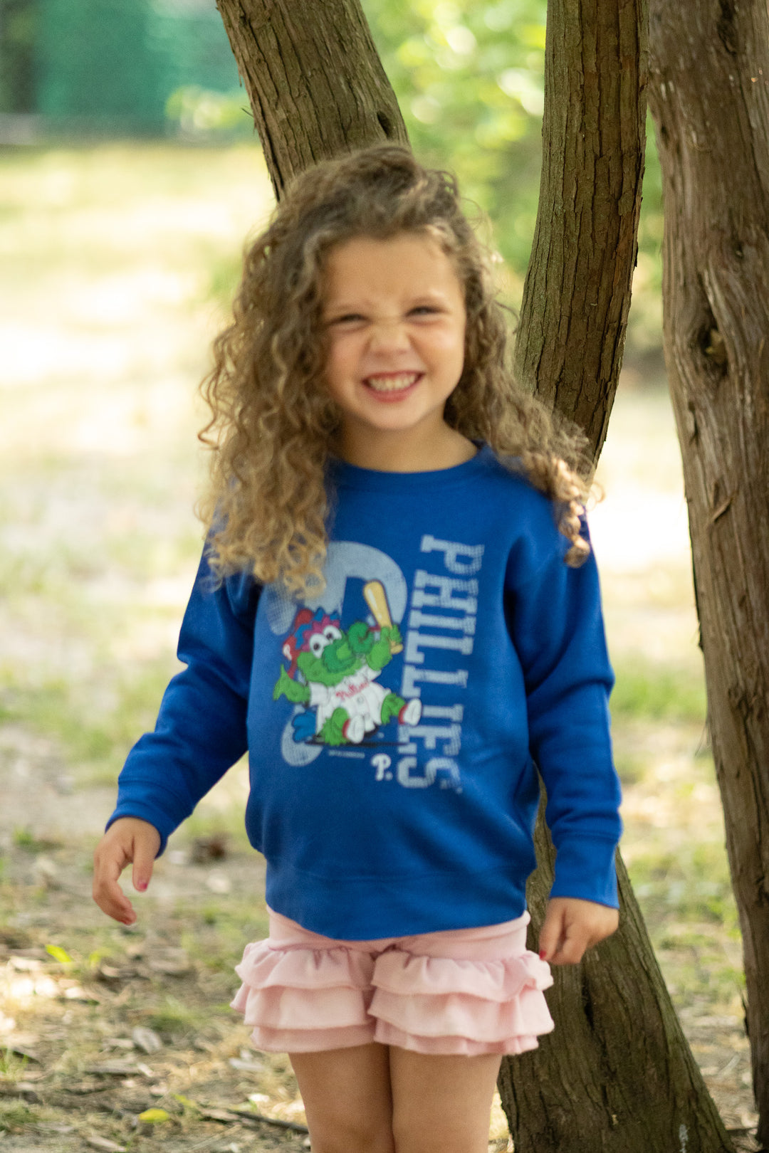 Philadelphia Phillies Phanatic Royal Crew Sweatshirt